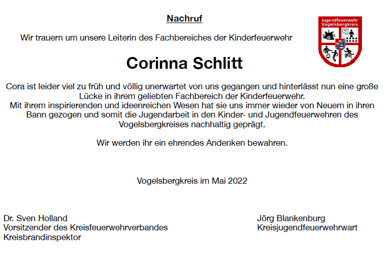 NAchruf Corinna Schlitt